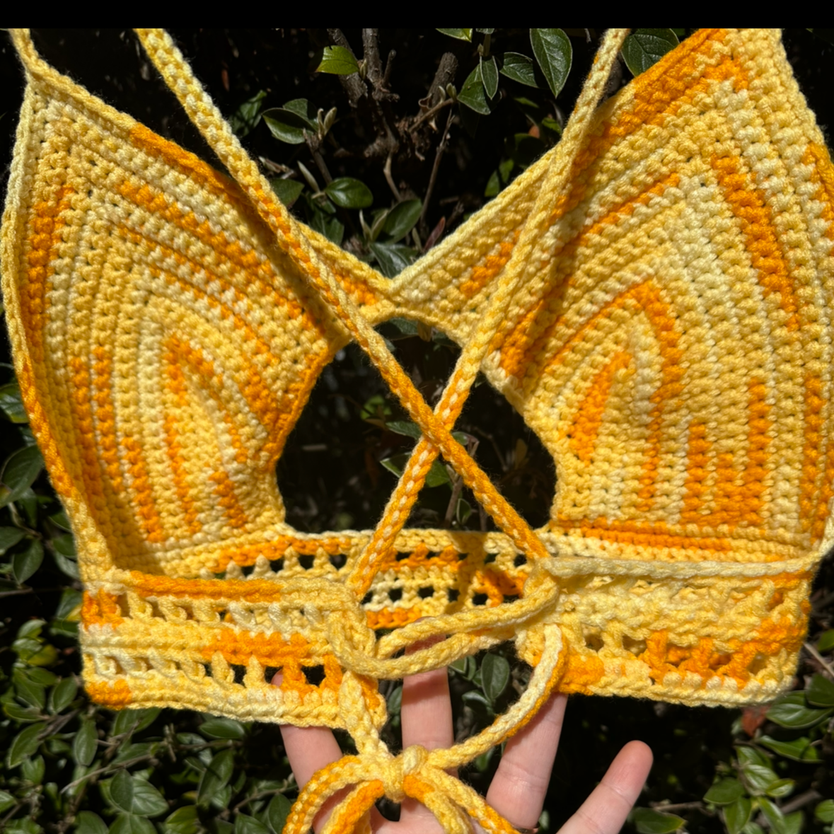 Sunset on the beach crop