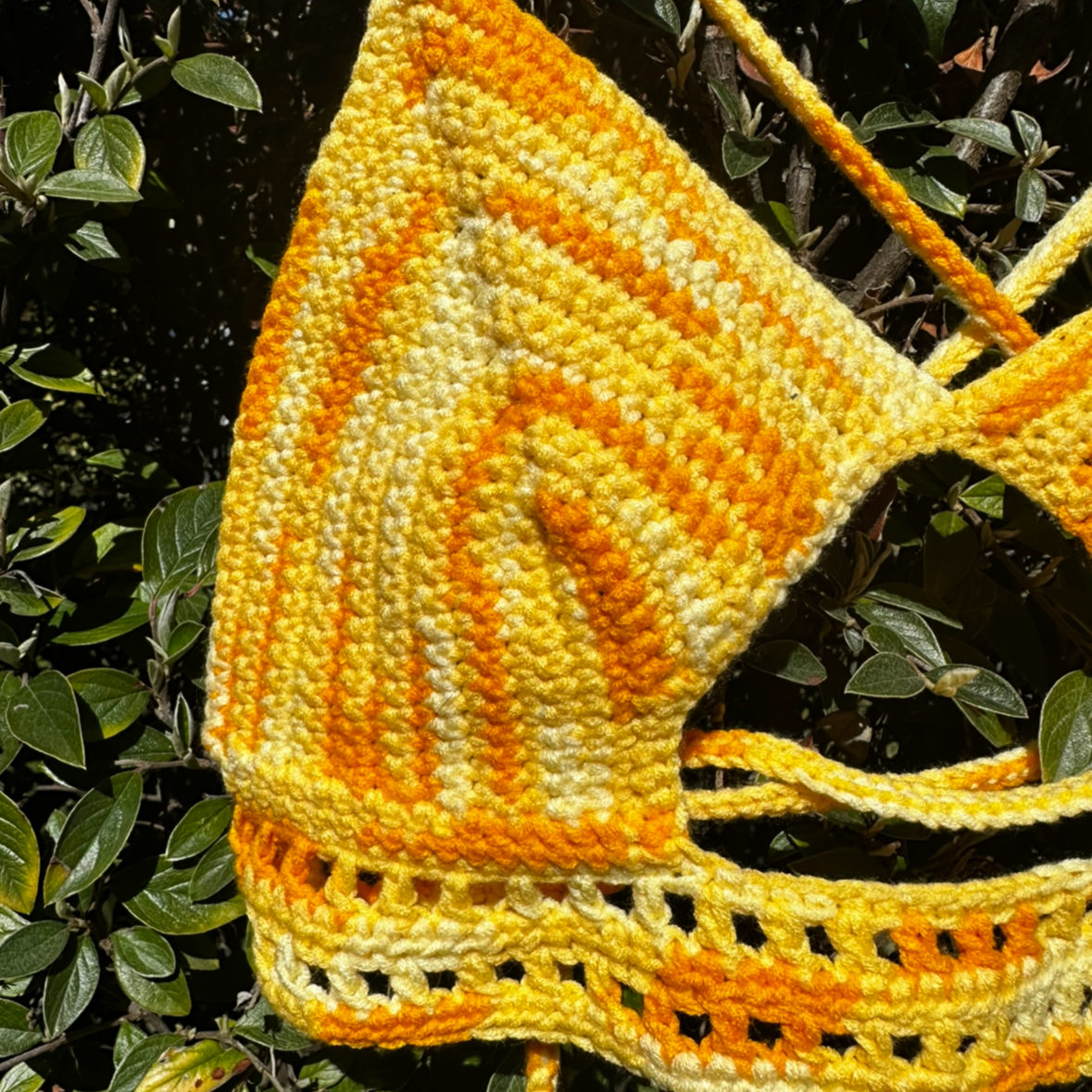 Sunset on the beach crop