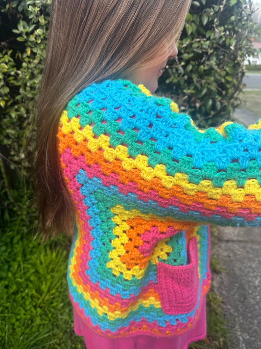Tween rainbow Hexi-cardi