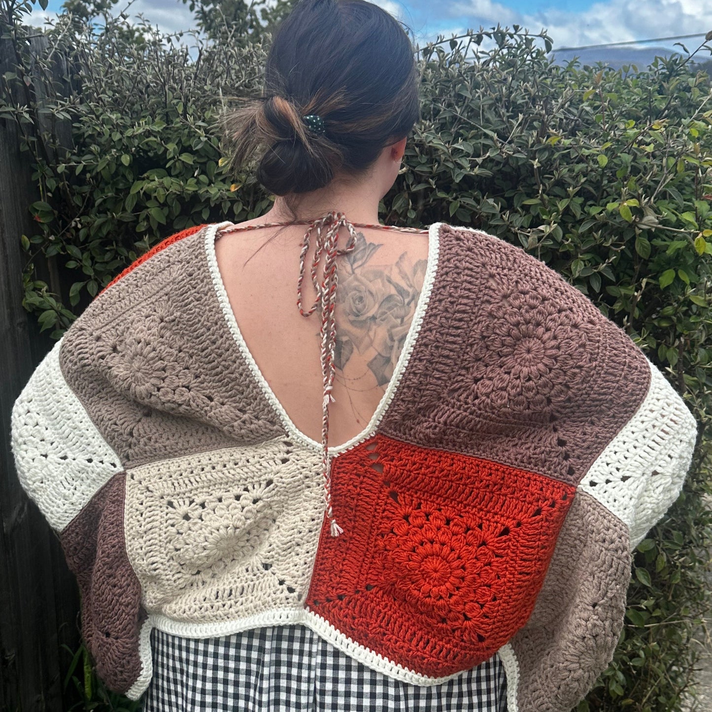 Summer crush plunge back top