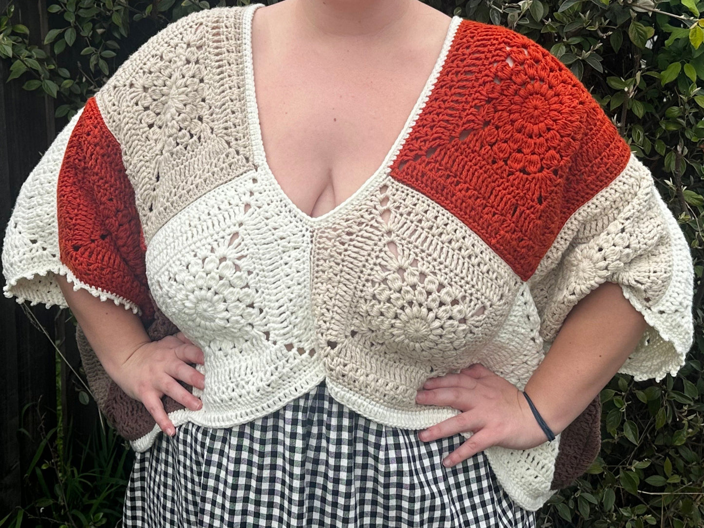 Summer crush plunge back top