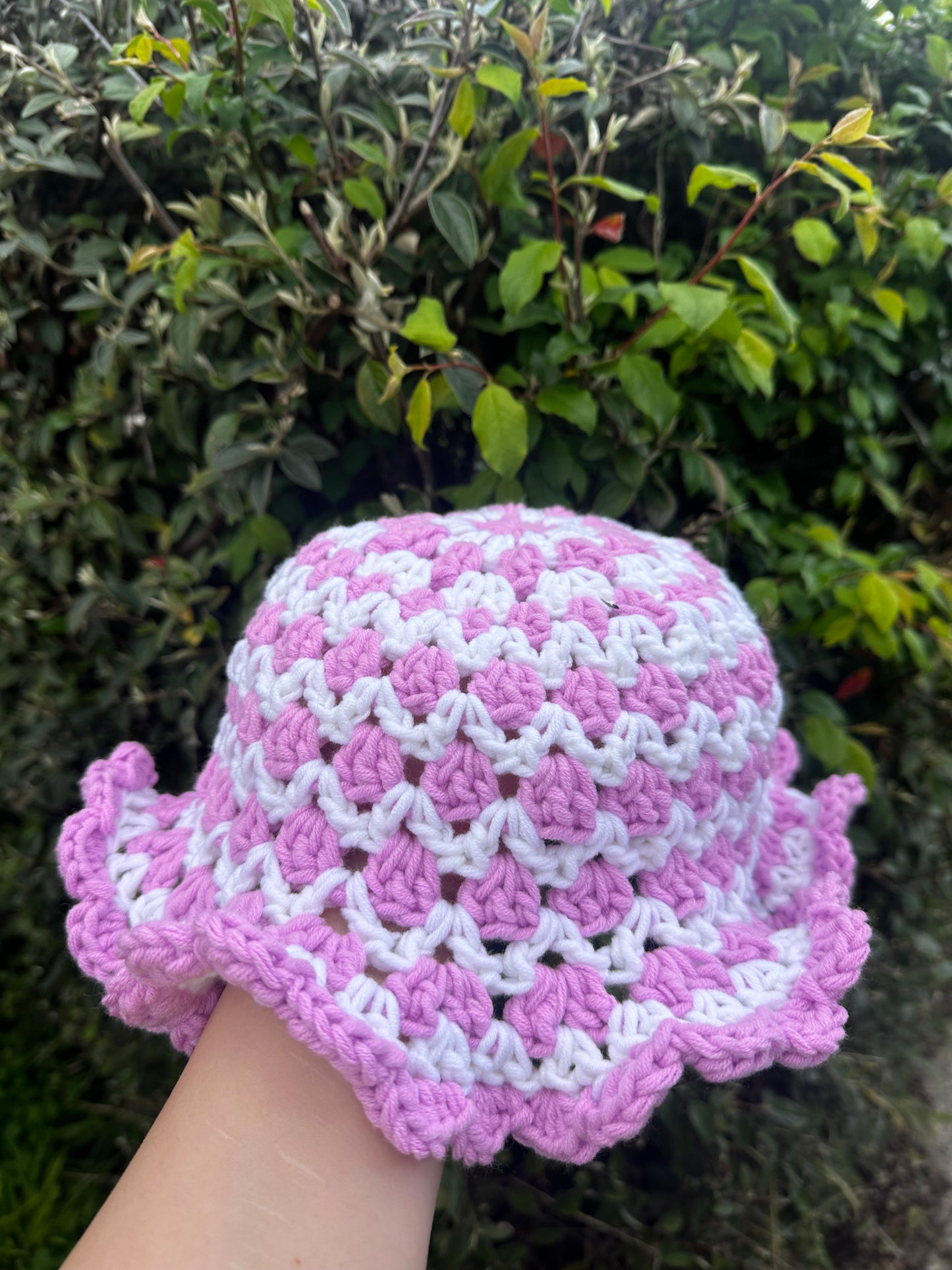 Kids tween ruffle bucket hat